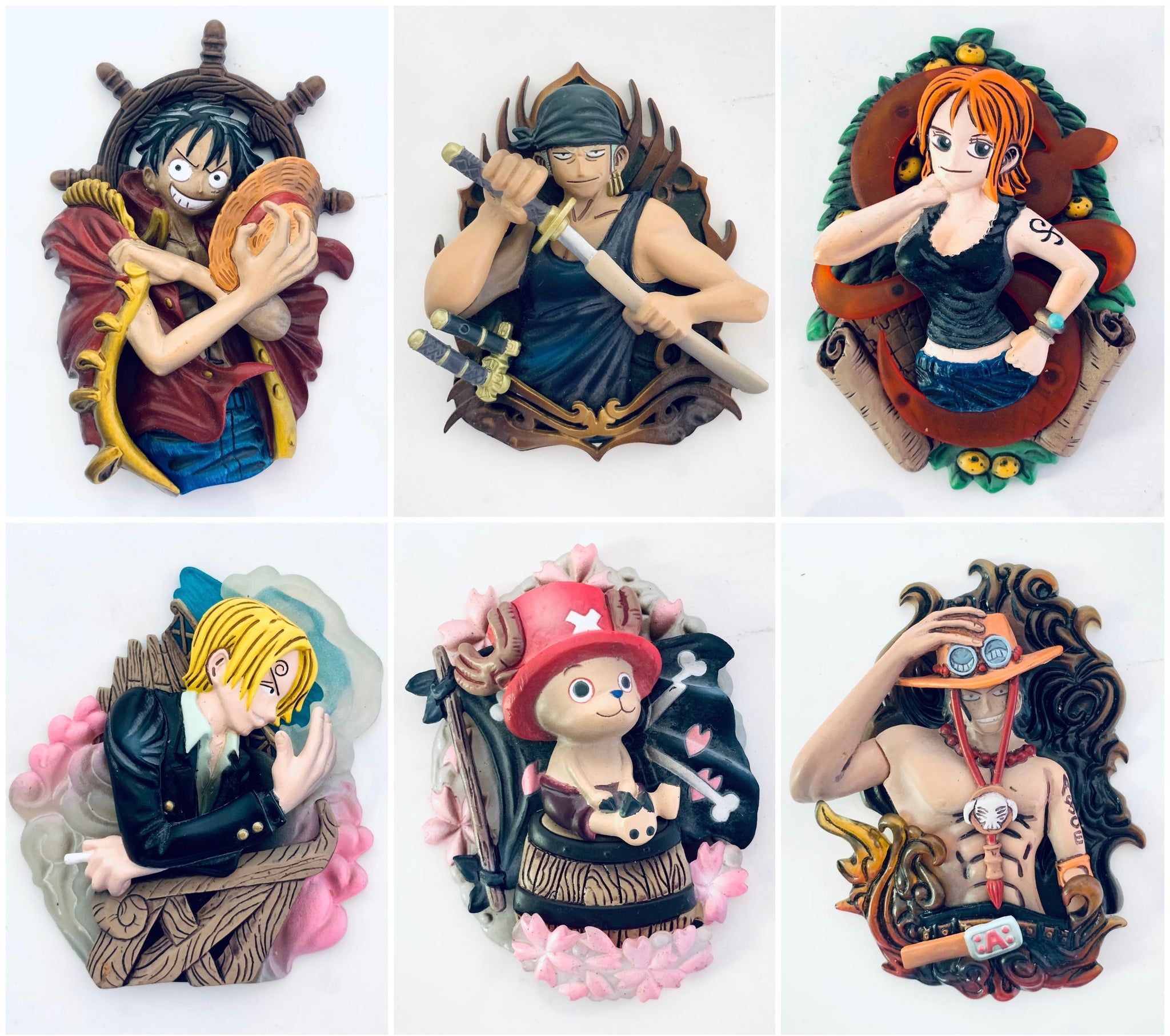 One Piece - Luffy, Zoro, Nami, Sanji, Chopper & Ace - Three