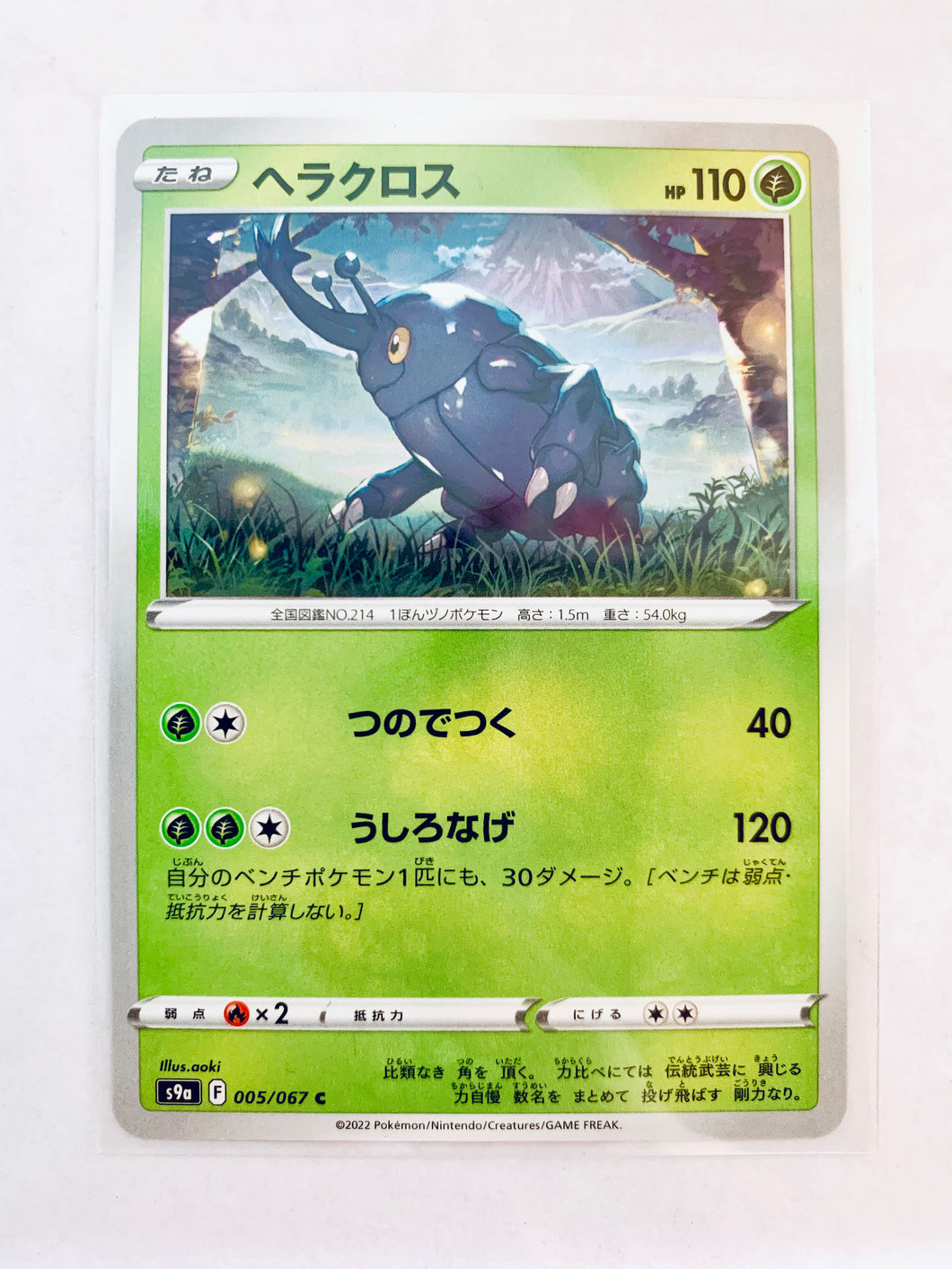 Pokémon Sword & Shield EP Battle Region - Heracross - S9a 005/067 C - Common