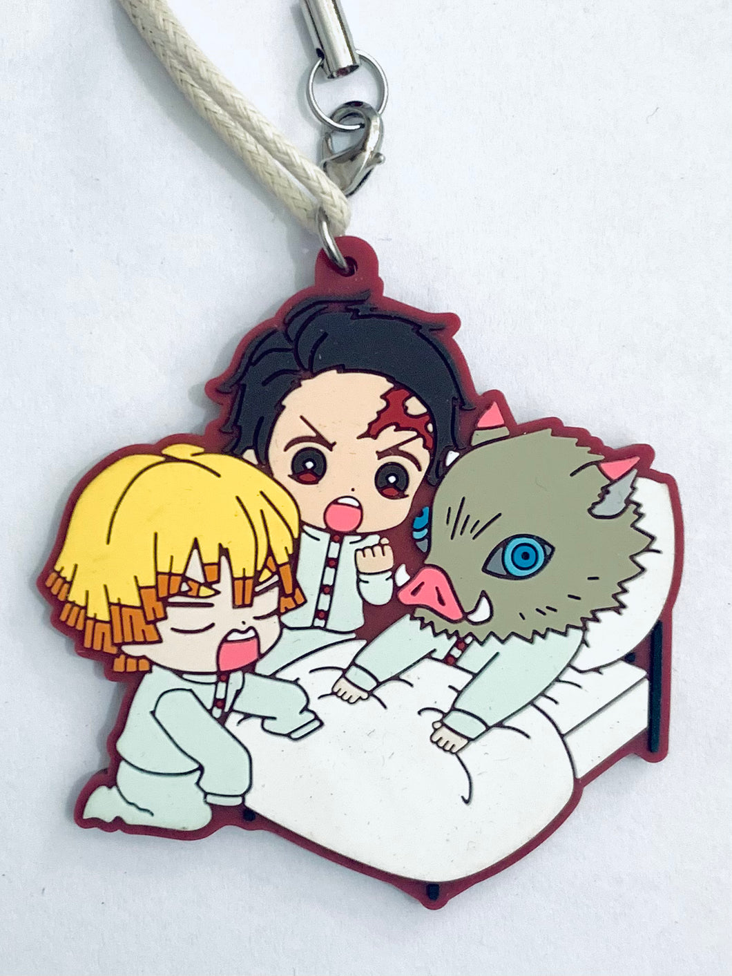 Kimetsu no Yaiba - Zenitsu - Inosuke - Tanjirou - Metsu! Capsule Rubber Mascot 3