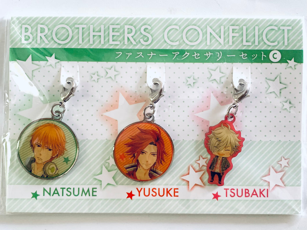 Brothers Conflict - Natsume, Yusuke & Tsubaki - Fastener Accessory Set C