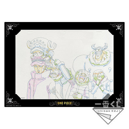 One Piece - Franky, Luffy, Sanji, Chopper, Law & Usopp - Genga Print - Ichiban Kuji OP All Star (M Prize)