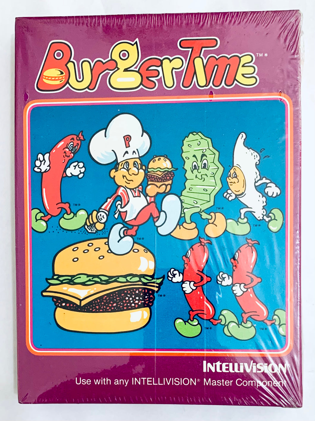 BurgerTime - Mattel Intellivision - NTSC - Brand New