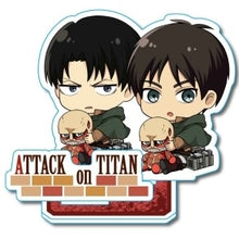 Cargar imagen en el visor de la galería, Attack on Titan Season 3 - Eren &amp; Levi - Tight Acrylic Figure (B)
