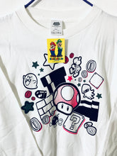 Cargar imagen en el visor de la galería, Super Mario Bros. - Character &amp; Item Pattern - Long Sleeve T-Shirt - Adult Size
