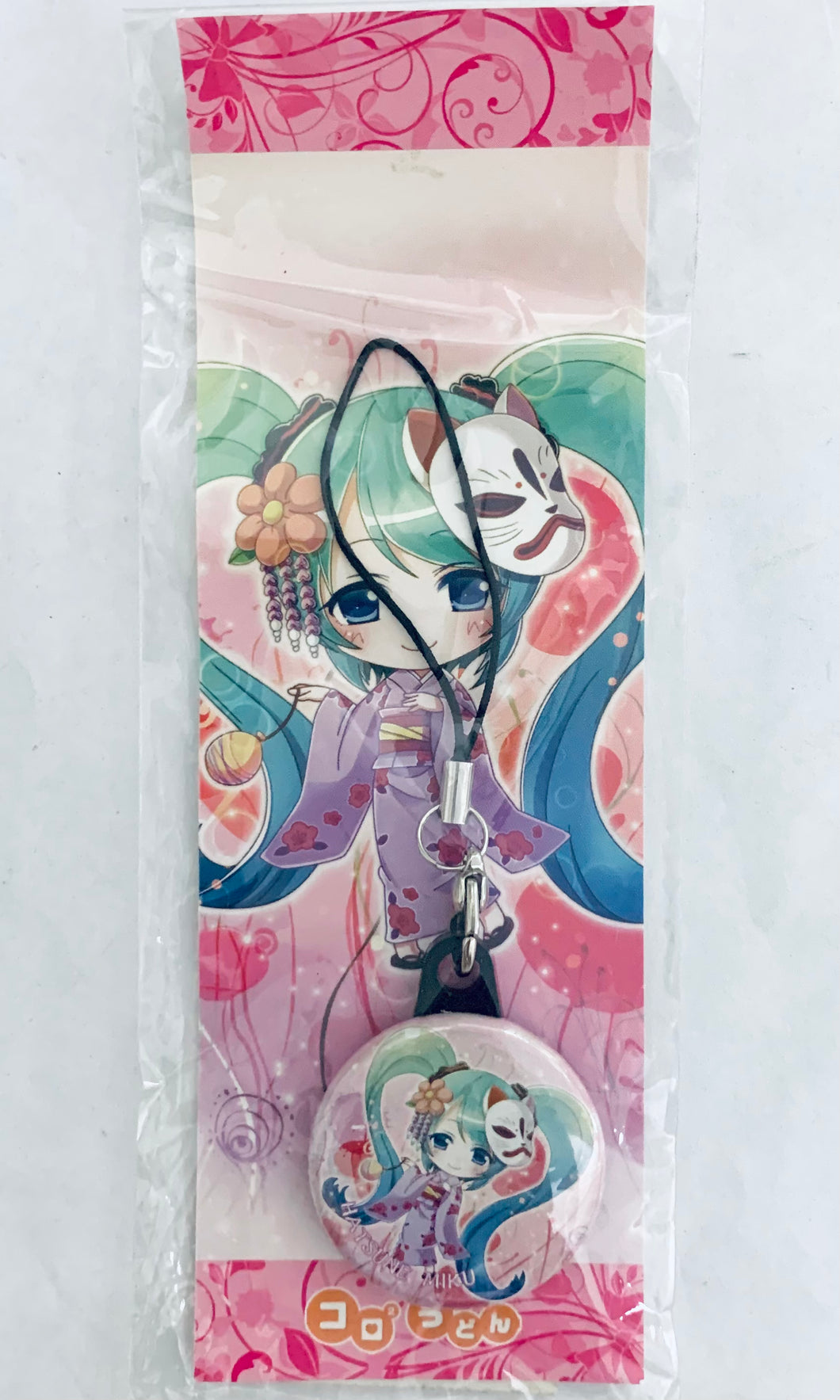 Vocaloid - Hatsune Miku - Can Badge Strap - Summer ver. - Doujin Goods