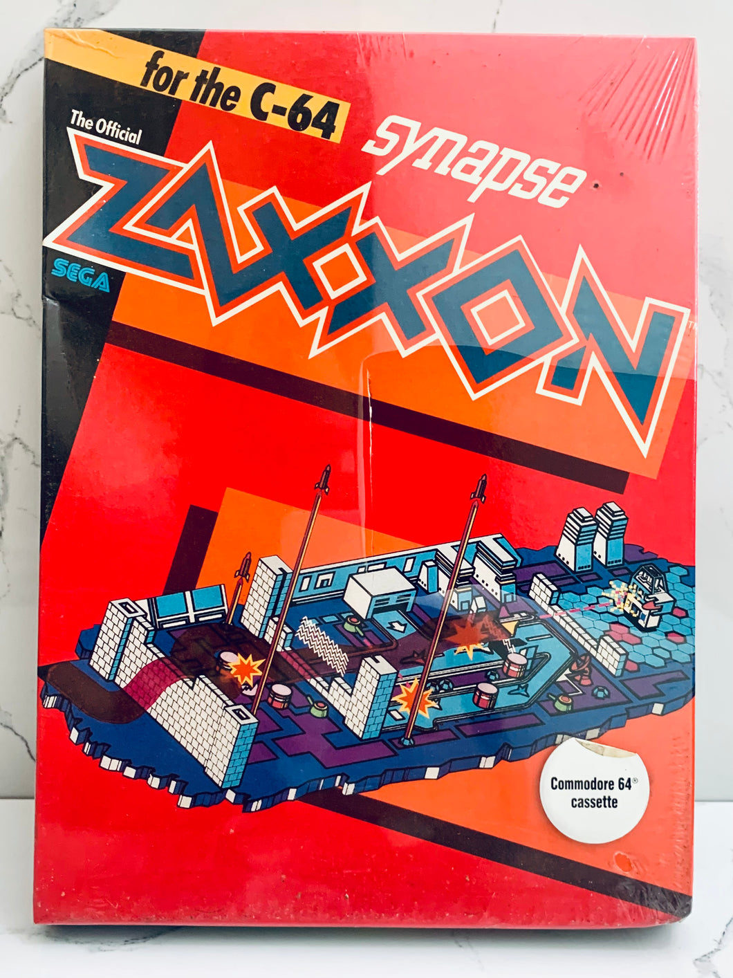 Zaxxon - Commodore 64 C64 - Cassette - NTSC - Brand New