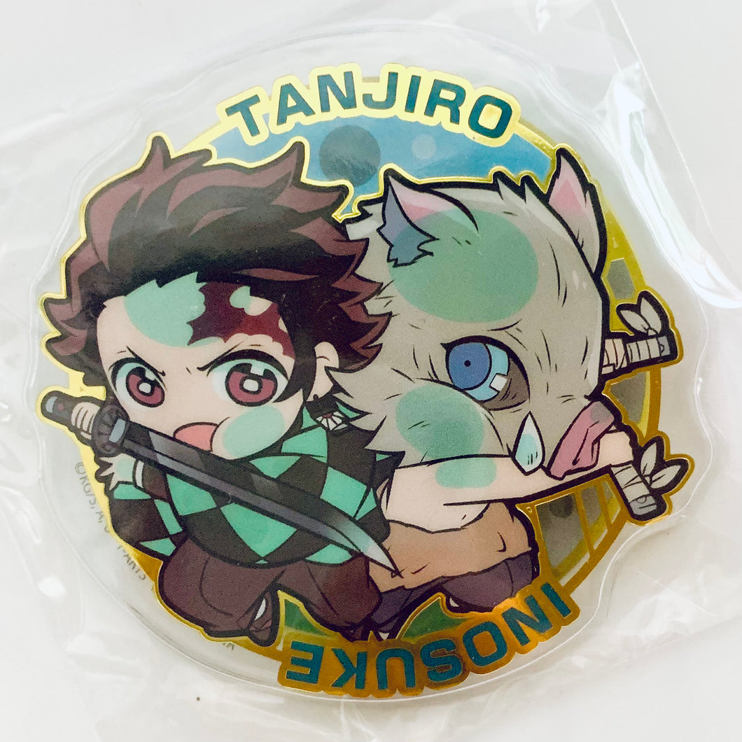 Kimetsu no Yaiba - Kamado Tanjirou & Hashibira Inosuke - Demon Slayer Pita! Defome Sticker 2