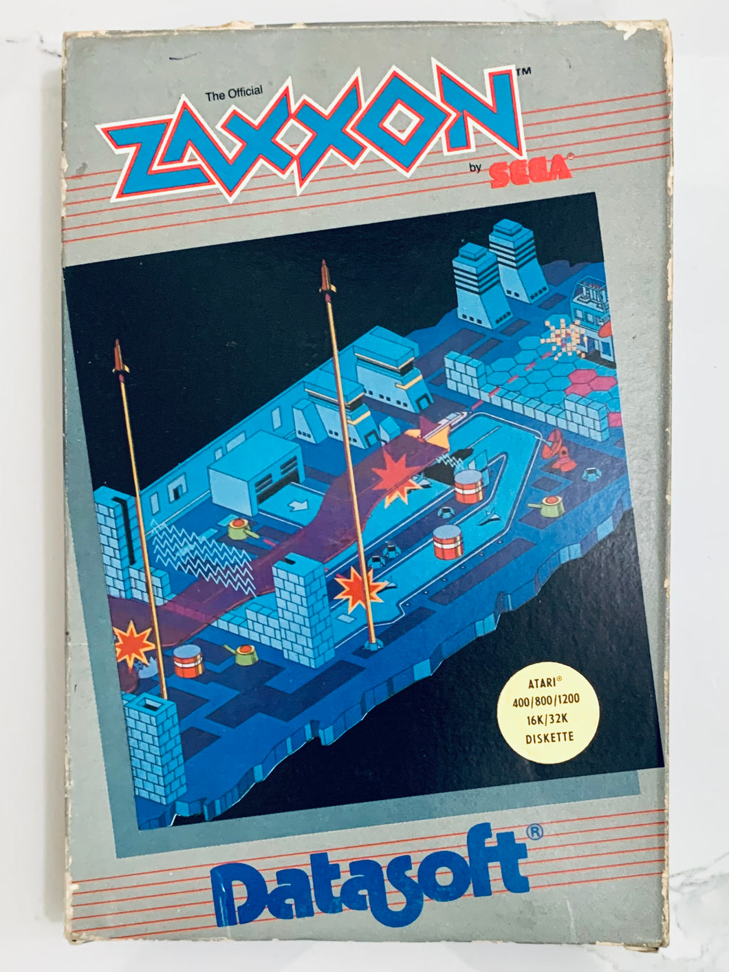 Zaxxon - Atari 400/800/1200 XL/XE - 16K / 32K Disk - NTSC - CIB