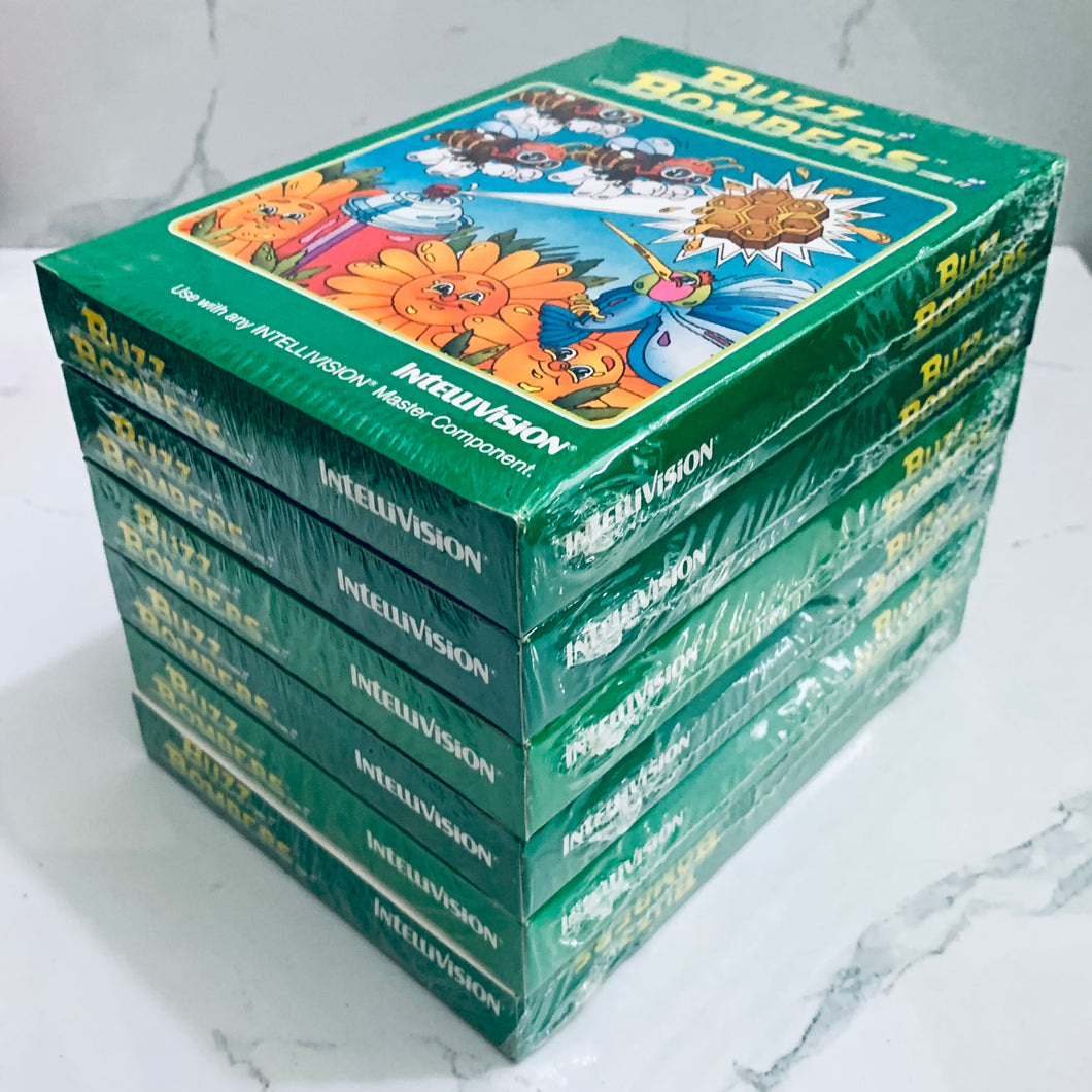 Buzz Bombers - Mattel Intellivision - NTSC - Brand New (Box of 6)