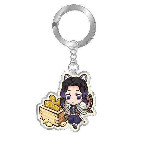 Kimetsu no Yaiba - Kochou Shinobu - Chiba Limited Demon Slayer Metal Keychain Peanuts