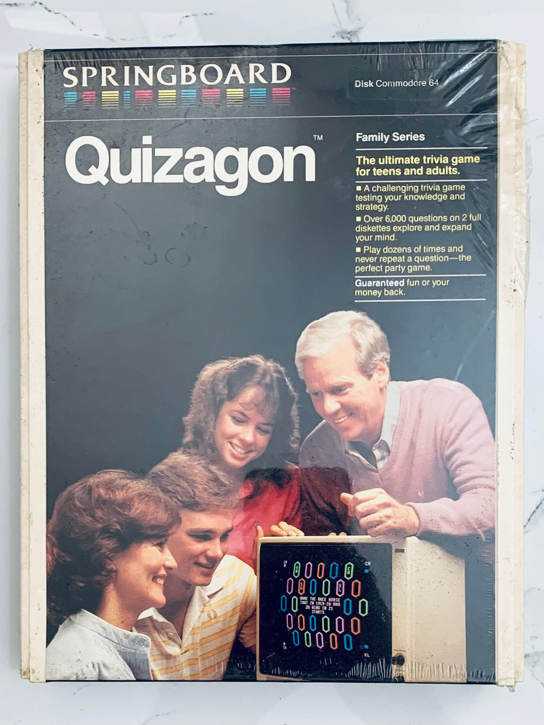 Quizagon - Commodore 64 C64 - Diskette - NTSC - Brand New
