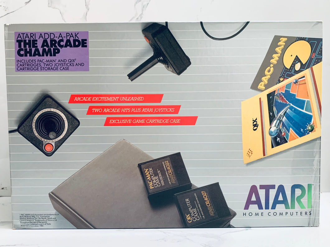 Atari Add-A-Pak THE ARCADE CHAMP - Atari 400 800 1200 130 XL/XE - Brand New