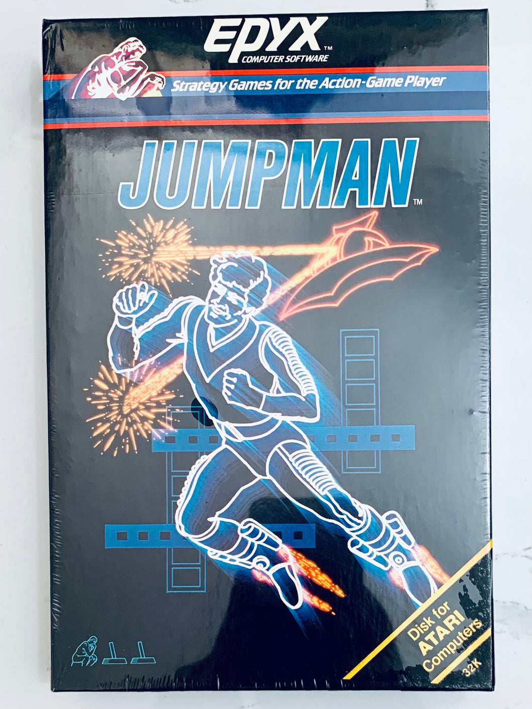 Jumpman - Atari 400/800 - 32K Diskette - NTSC - Brand New