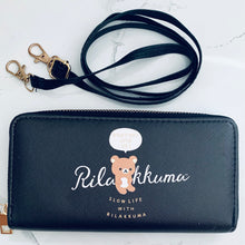Cargar imagen en el visor de la galería, Rilakkuma - Style Shoulder Wallet - Black ver.
