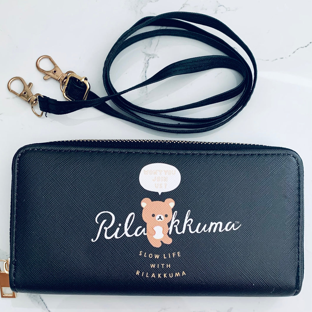 Rilakkuma - Style Shoulder Wallet - Black ver.