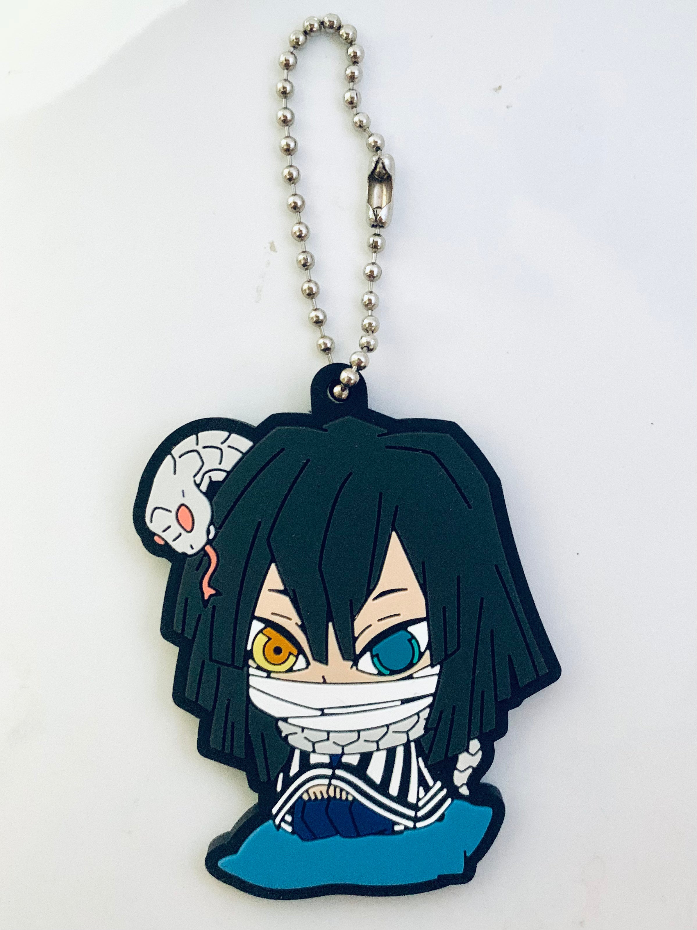 Kimetsu no Yaiba - Iguro Obanai - Demon Slayer Puchi Zabu Rubber Masco ...