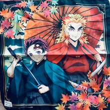 Load image into Gallery viewer, Kimetsu no Yaiba - Tanjirou Kamado &amp; Kyoujurou Rengoku - Small Furoshiki Tapestry - Demon Slayer Kyoto International Manga and Anime Fair 2021 (Kyomafu)
