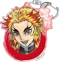 Cargar imagen en el visor de la galería, Kimetsu no Yaiba - Rengoku Kyoujurou - Acrylic Keychain - Wet Color Series
