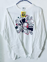 Cargar imagen en el visor de la galería, Super Mario Bros. - Character &amp; Item Pattern - Long Sleeve T-Shirt - Adult Size
