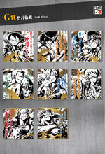 Load image into Gallery viewer, One Piece - Shikishi Complete Set (8 pieces) - Famous Colored Paper - Ichiban Kuji OP ~Kyoudai no Kizuna~ (G Prize)
