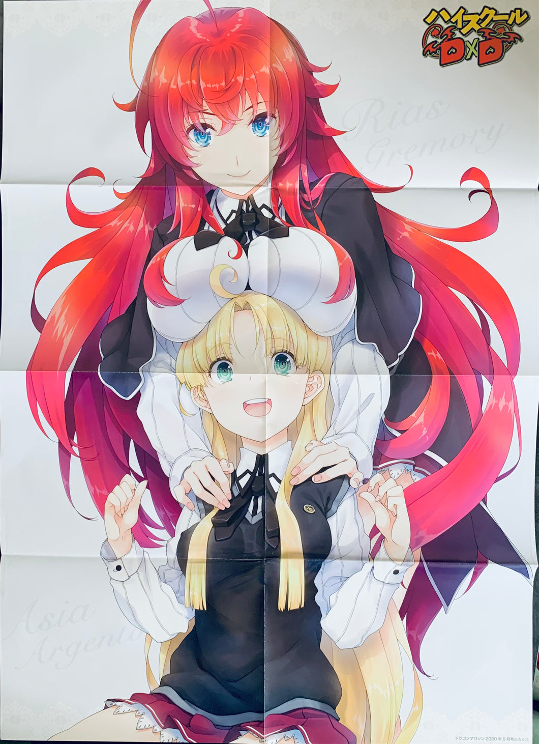 Highschool DxD - Rias Gremory & Asia Argento - B2 Poster - Monthly Dragon May 2020 Appendix