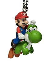 Cargar imagen en el visor de la galería, New Super Mario Bros. Wii - Mario &amp; Yoshi - Figure Keychain - Cuchiwaii

