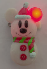 Load and play video in Gallery viewer, Disney Characters - Mickey Mouse - Light-up Badge - Snowman
