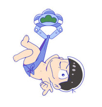 Load image into Gallery viewer, Osomatsu-san - Matsuno Karamatsu - UFO Tsumamare Acrylic Keychain Mascot (Cospa, SEGA)
