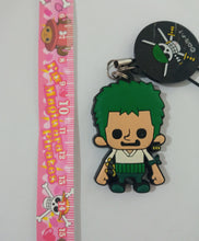 Load image into Gallery viewer, Rubber Strap One Piece Zoro Panson Works Keychain
