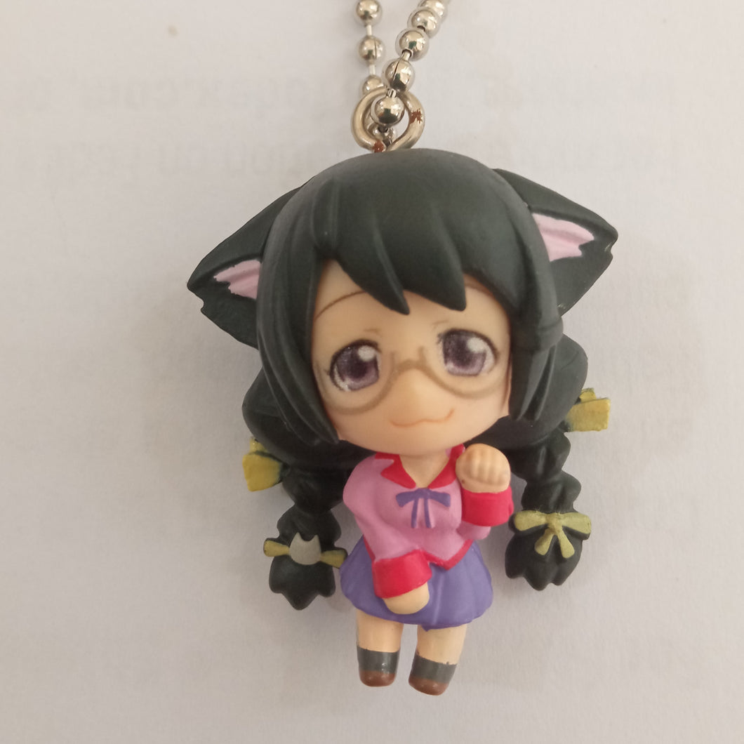 Bakemonogatari Digital EYE Cat Story Black Swing Keychain Mascot Figure Bandai