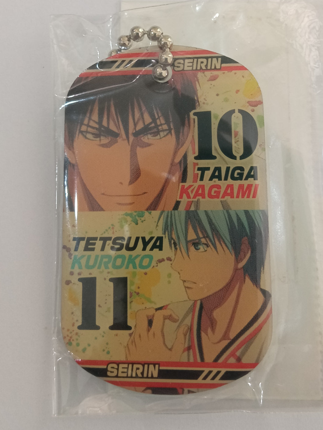 Kuroko no Basket TAIGA KAGAMI / TETSUYA KUROKO Metal Charm Keychain Strap Bandai