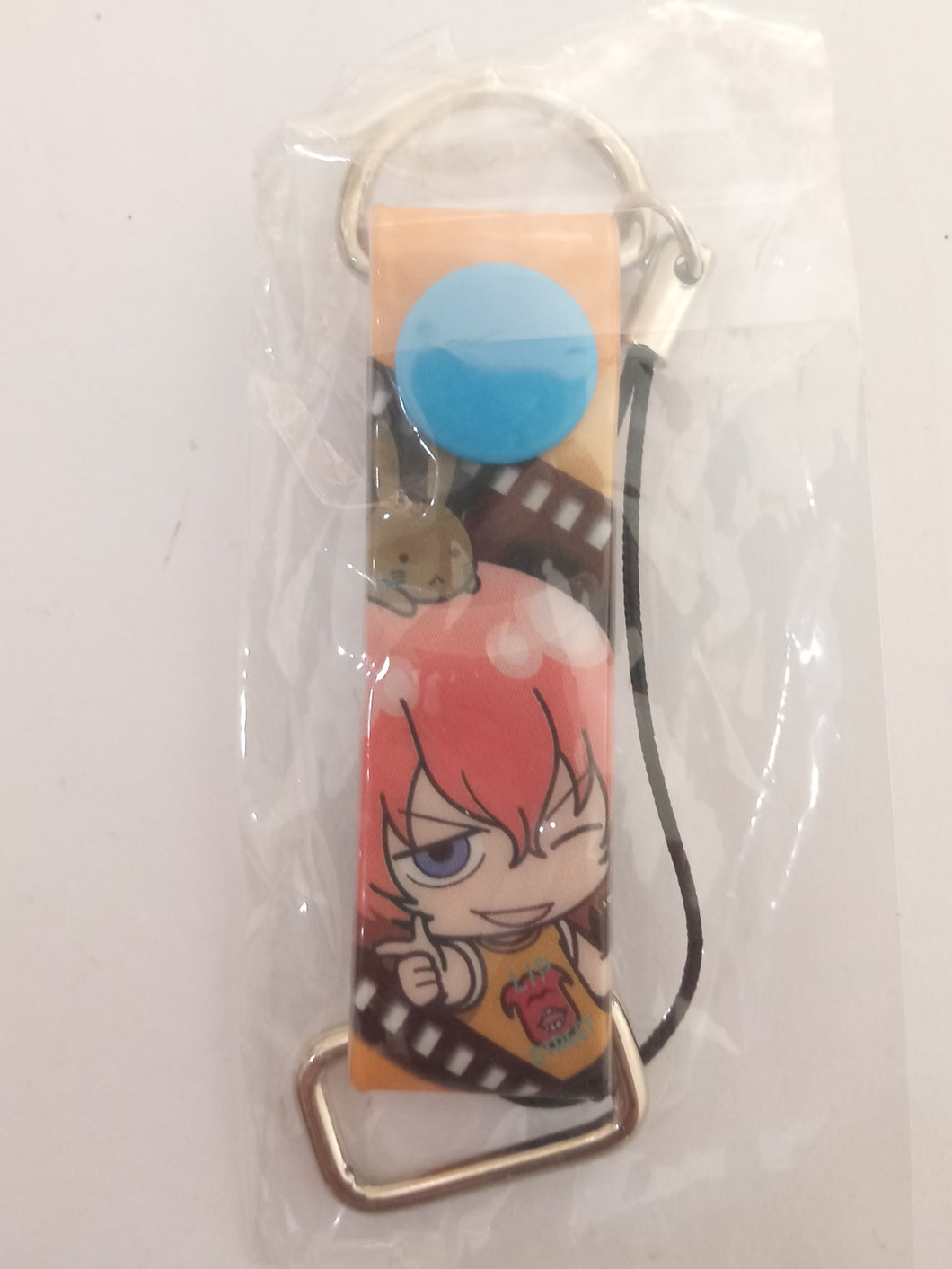 Yowamushi Pedal Grande Road Keychain Mobile Cleaner Strap Asahi