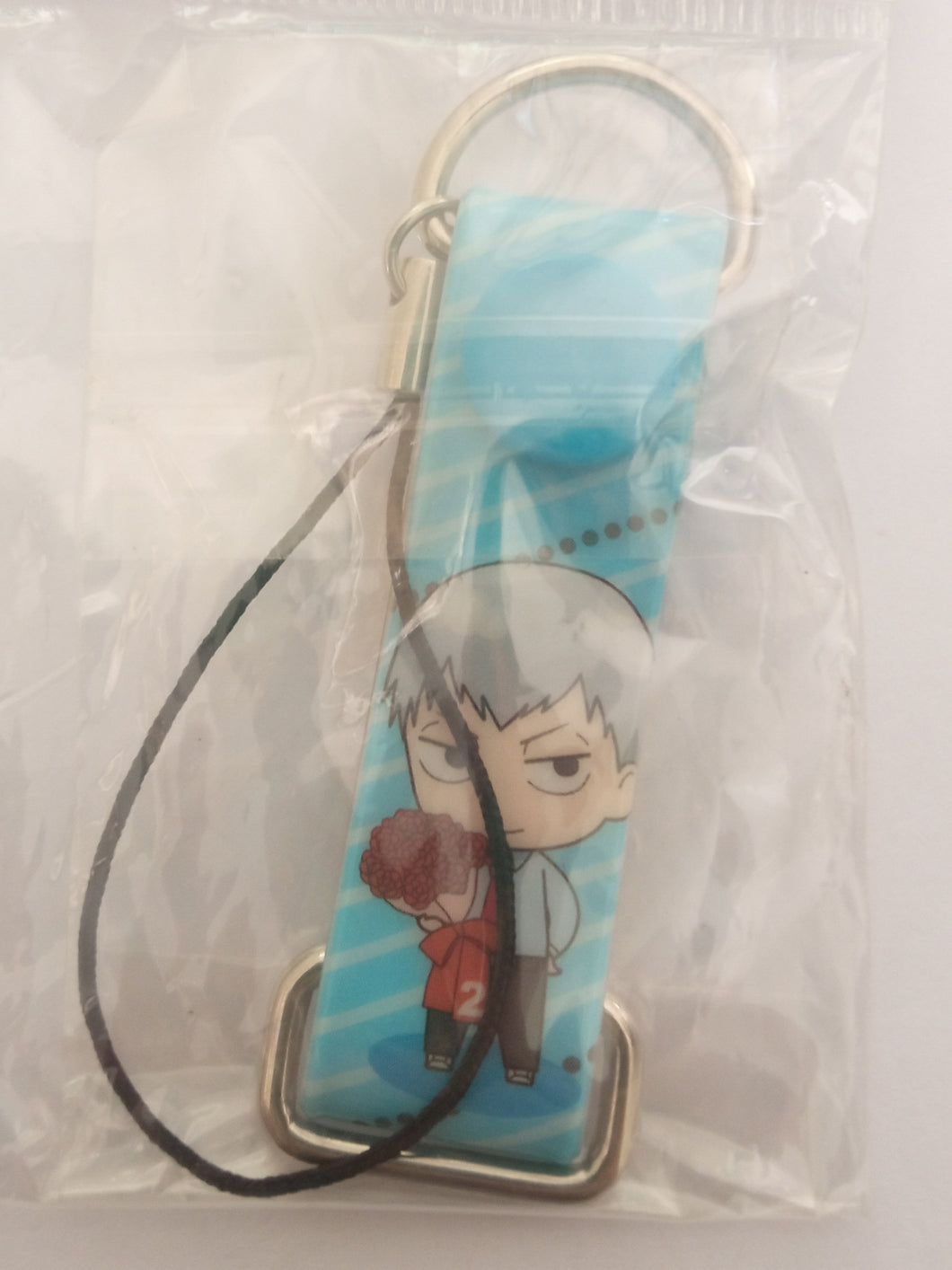 Yowamushi Pedal Grande Road Keychain Mobile Cleaner Strap Asahi