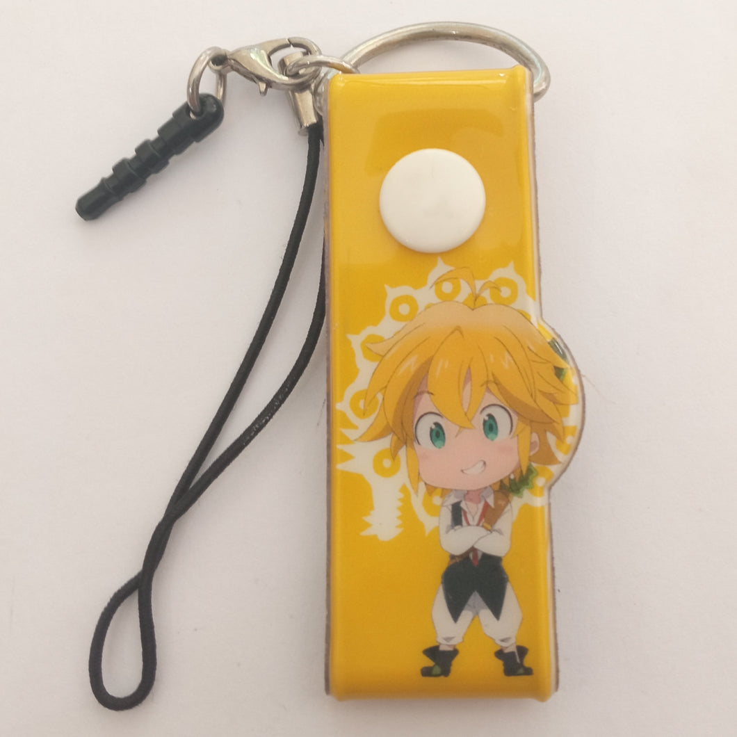 The Seven Deadly Sins MELIODAS Keychain Mobile Cleaner Strap Asahi