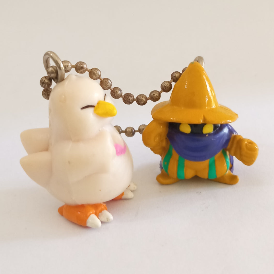 Final Fantasy Chocobo Vintage Figure Keychain Mascot Key Holder Strap Rare