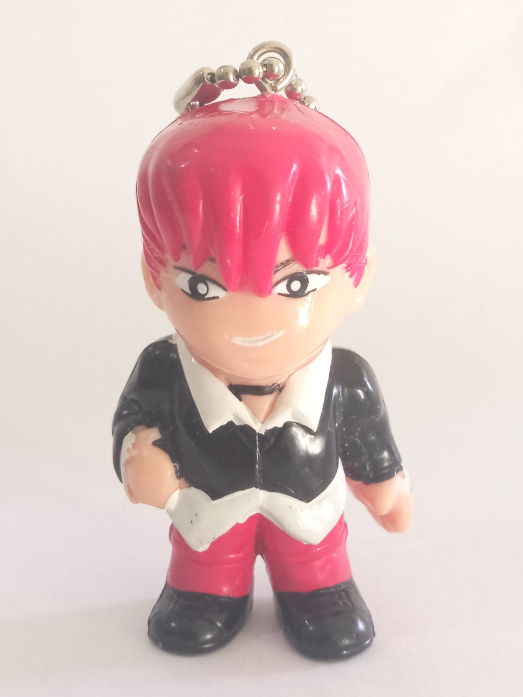 King of Fighters 96 IORI YAGAMI Figure Keychain Mascot Key Holder Strap Vintage KOF 1996 SNK