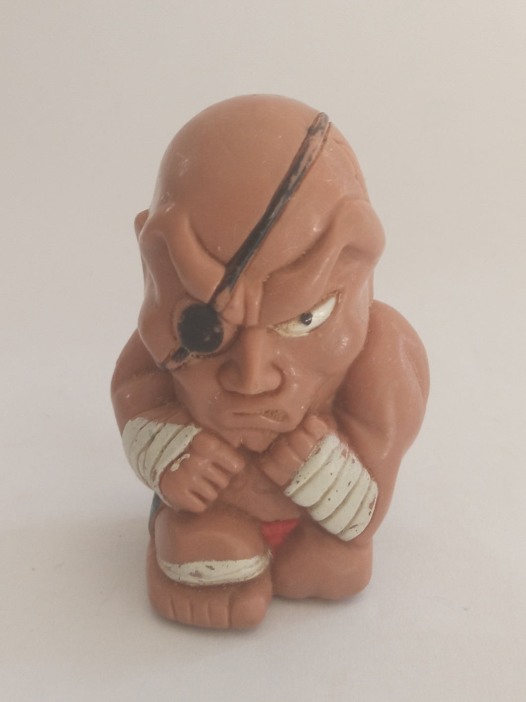Street Fighter SAGAT Vintage Mini Figure Doll Finger Puppet Rare
