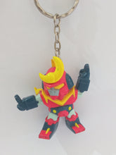 Cargar imagen en el visor de la galería, Super Robot Wars Zambot 3 Vintage Figure Keychain Mascot Key Holder Strap Rare
