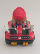 Load image into Gallery viewer, Mario Kart Wii MARIO Wildstar &amp; Fire Hot Rod Pull Back Car Nintendo 2008 Toy
