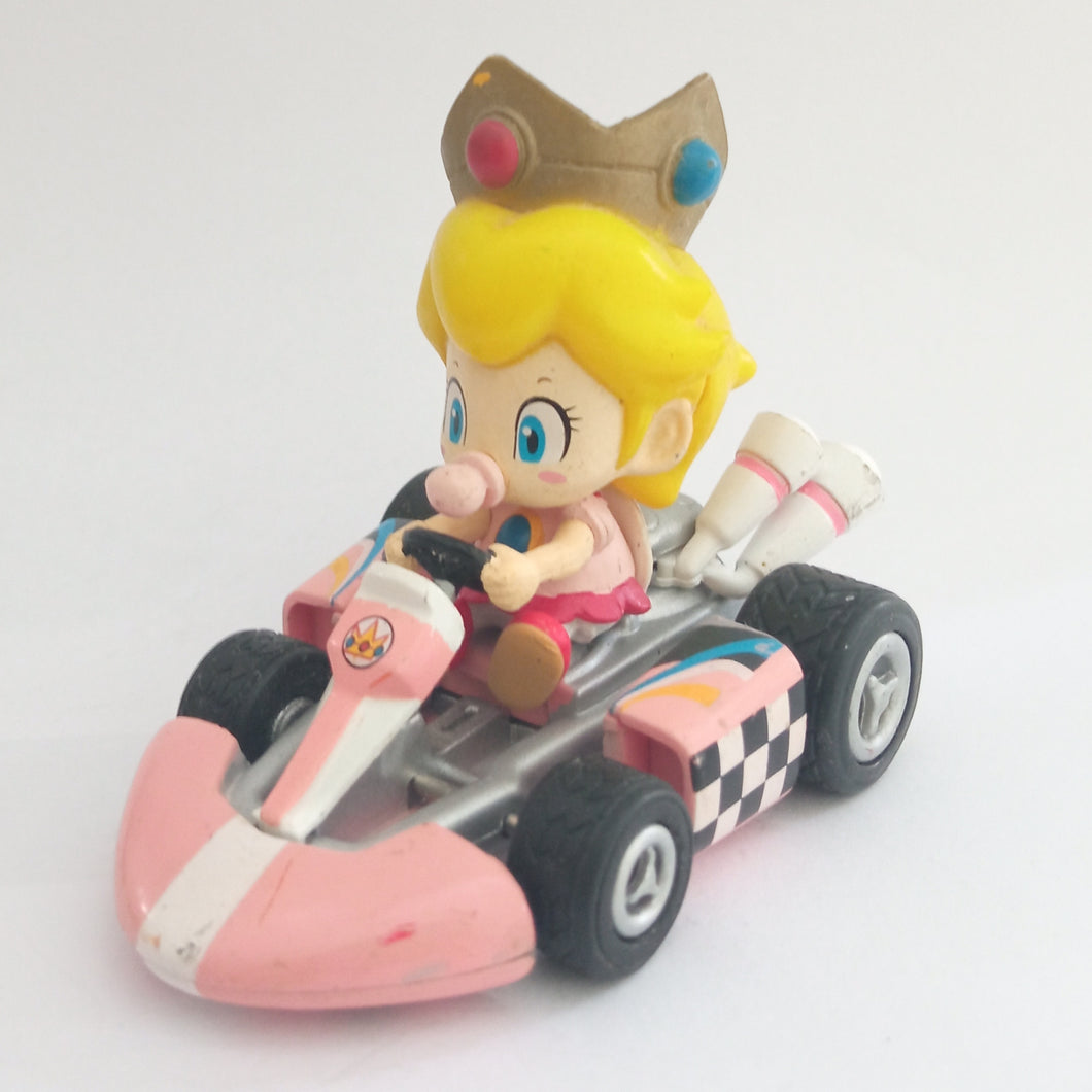 Mario Kart Wii Baby Peach Pull Back Car Nintendo 2008 Toy