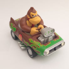 Cargar imagen en el visor de la galería, Mario Kart Wii Donkey Kong DK Pull Back Car Wildstar &amp; Fire Hot Rod Nintendo 2008 Toy
