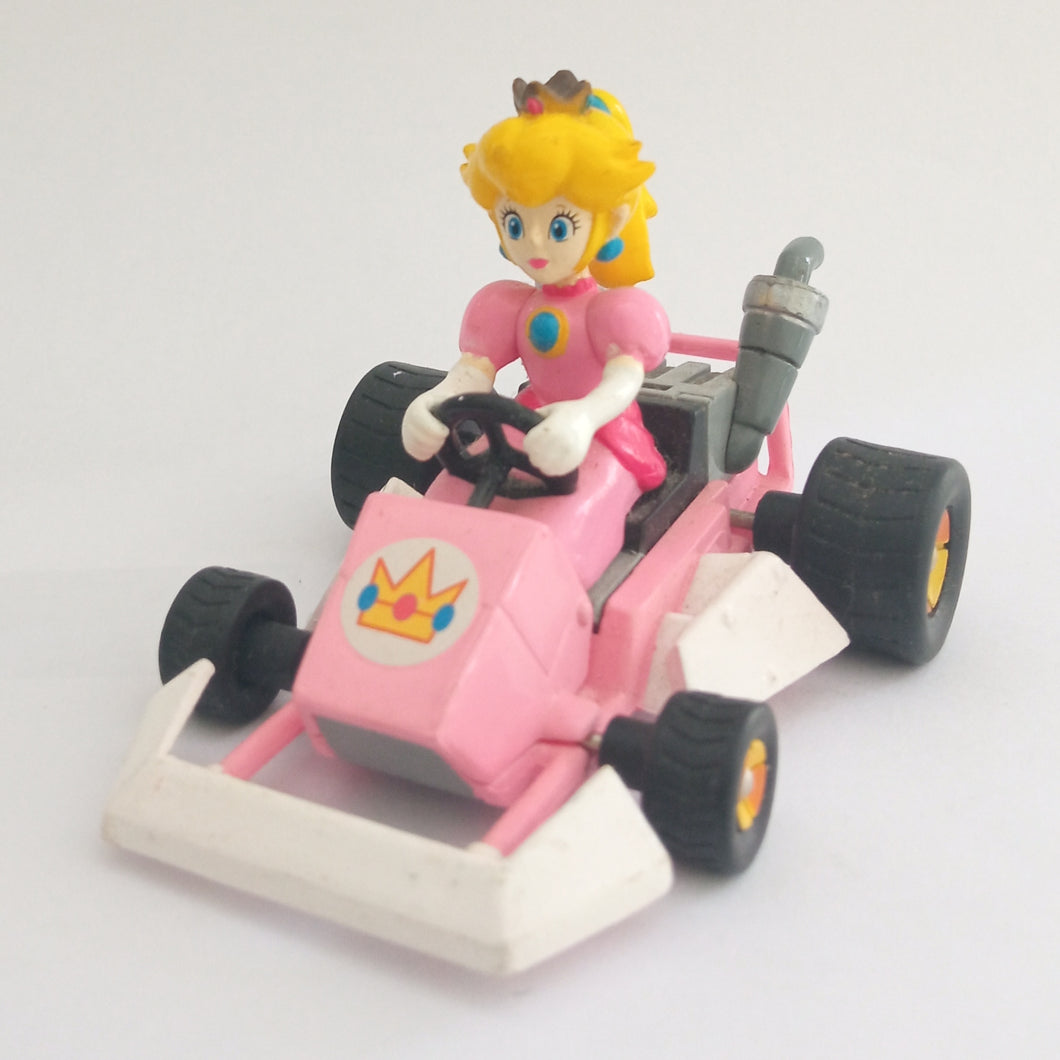 Mario Kart DS Peach Pull Back Car Nintendo 2005 Toy