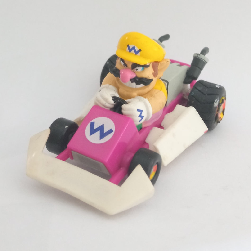 Mario Kart Wario Pull Back Car Carting Nintendo 2005 Toy