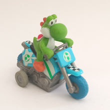 Load image into Gallery viewer, Mario Kart Wii Yoshi Pull Back Mini Car Bike Toy Nintendo 2008
