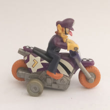 Cargar imagen en el visor de la galería, Mario Kart Wii Waluigi Pull Back Mini Car Bike Toy Nintendo 2008
