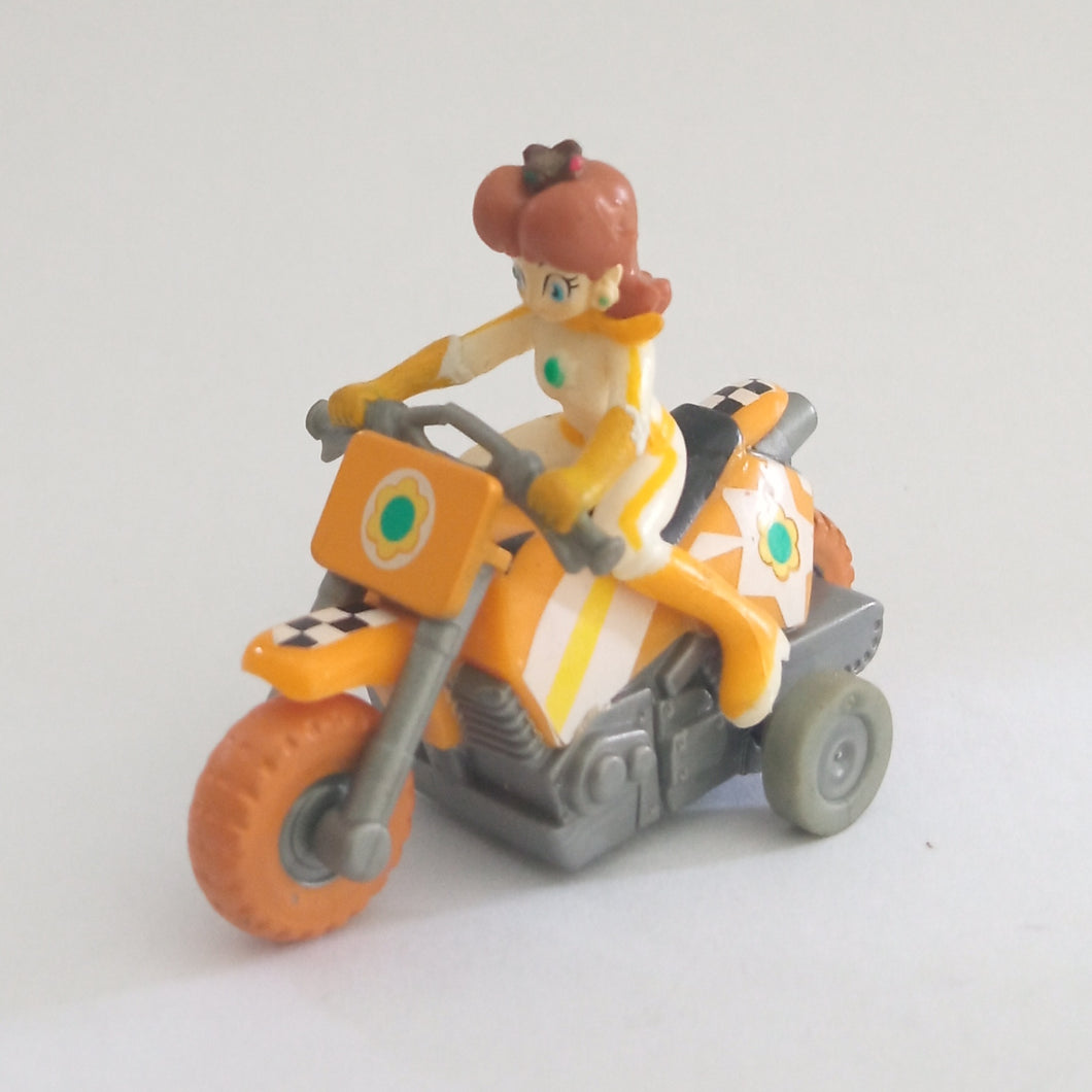 Mario Kart Wii Daisy Pull Back Mini Car Bike Toy Nintendo 2008