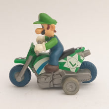 Load image into Gallery viewer, Mario Kart Wii Luigi Pull Back Mini Car Bike Toy Nintendo 2008
