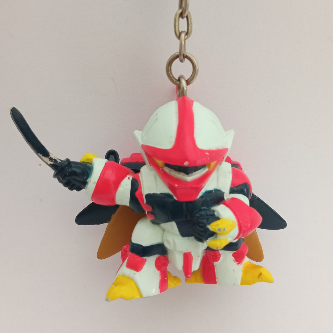 Super Robot Wars Aura Battler Billbine Figure Keychain Mascot Key Holder Strap 1996 Vintage Rare