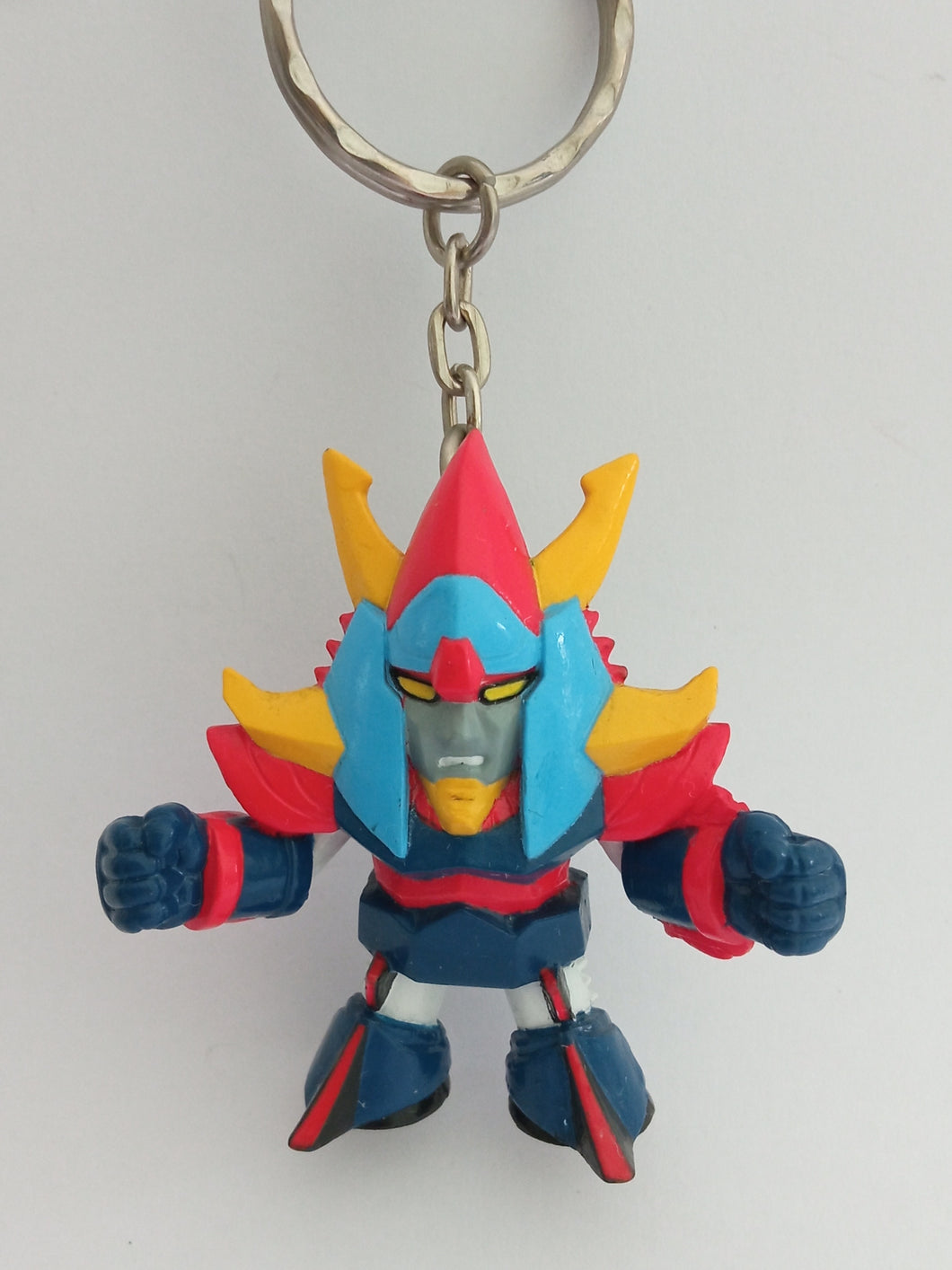 Super Robot Wars Raideem The Brave Figure Keychain Mascot Key Holder Strap Vintage Rare