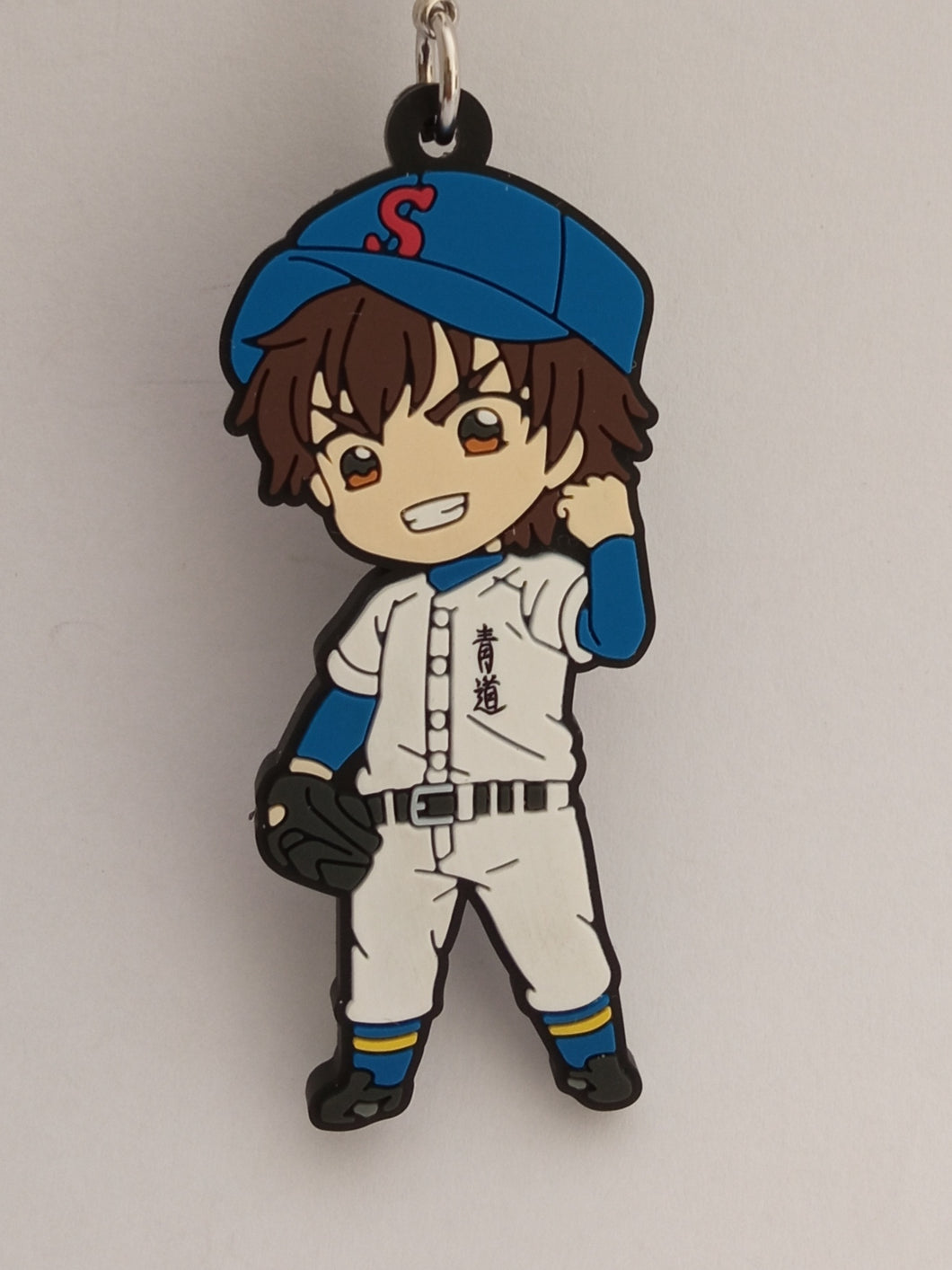 Ace of Diamond Rubber Strap Mascot Key Holder Keychain